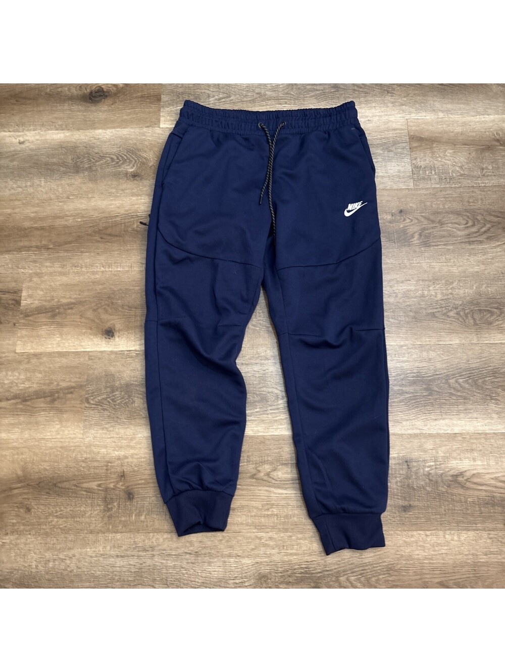 Nike Tech Men's Fleece Joggers BLUE/White size large sweatpants